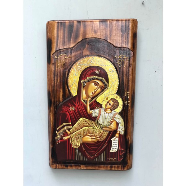 ΞΥΛΙΝΗ ΕΙΚΟΝΑ 56Χ32X4 "Η ΠΑΝΑΓΙΑ"