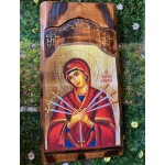 ΞΥΛΙΝΗ ΕΙΚΟΝΑ 60Χ31X3 "Η ΠΑΝΑΓΙΑ Η ΕΠΤΑΣΠΑΘΗ"