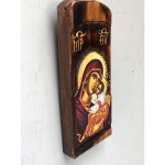 ΞΥΛΙΝΗ ΕΙΚΟΝΑ "Η ΠΑΝΑΓΙΑ ΜΕ ΤΟ ΒΡΕΦΟΣ" 30Χ13X4