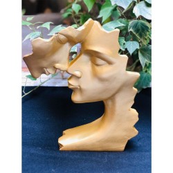 ΔΙΑΚΟΣΜΗΤΙΚΟ  2 ΠΡΟΣΩΠΑ, ΧΡΥΣΟ, 19x6.5x23.5cm