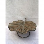 ΜΕΤΑΛΛΙΚΗ ΠΙΑΤΕΛΑ "LEAF" ΜΕ ΠΟΔΙ