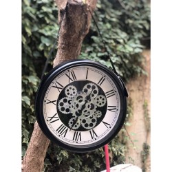 Ρολόι τοίχου με γρανάζια Φ40Η63,5cm 