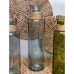 ΒΑΖΟ ΜΕ RAFFIA ΔΙΑΦΑΝΟ 15Χ55
