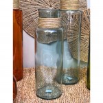 ΒΑΖΟ ΜΕ RAFFIA ΔΙΑΦΑΝΟ 15Χ45