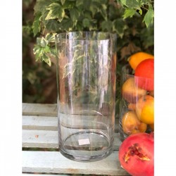 ΒΑΖO ΓΥΑΛΙΝΟ ΚΥΛΙΝΔΡΟΣ 15Χ30CM