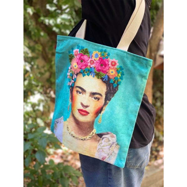 ΥΦΑΣΜΑΤΙΝΗ ΤΣΑΝΤΑ FRIDA ΜΕ ΚΕΝΤΗΜΑ