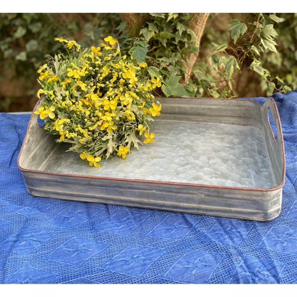 ΔΙΣΚΟΣ ΜΕΤΑΛΛΙΚΟΣ VINTAGE ZINC 49X29X7