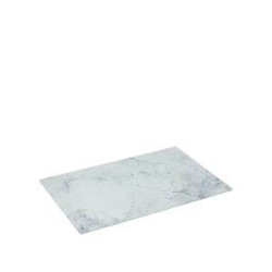 ΓΥΑΛΙΝΗ ΒΑΣΗ ΚΟΠΗΣ ΛΕΥΚΗ MARBLE 30Χ20