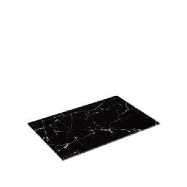 ΓΥΑΛΙΝΗ ΒΑΣΗ ΚΟΠΗΣ ΜΑΥΡΗ MARBLE 30Χ20