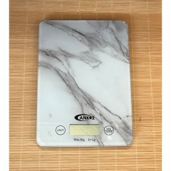 ΖΥΓΑΡΙΑ ΗΛΕΚΤΡΟΝΙΚΗ 5kg ΓΥΑΛΙΝΗ ΜΑΡΜΑΡΟ 15x21,5x1,6εκ.