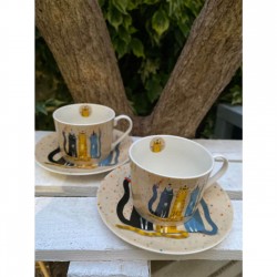 ΣΕΤ 2 ΤΕΜ ΦΛΥΤΖΑΝΙΑ 230ML "CATS WORLD PARTY"