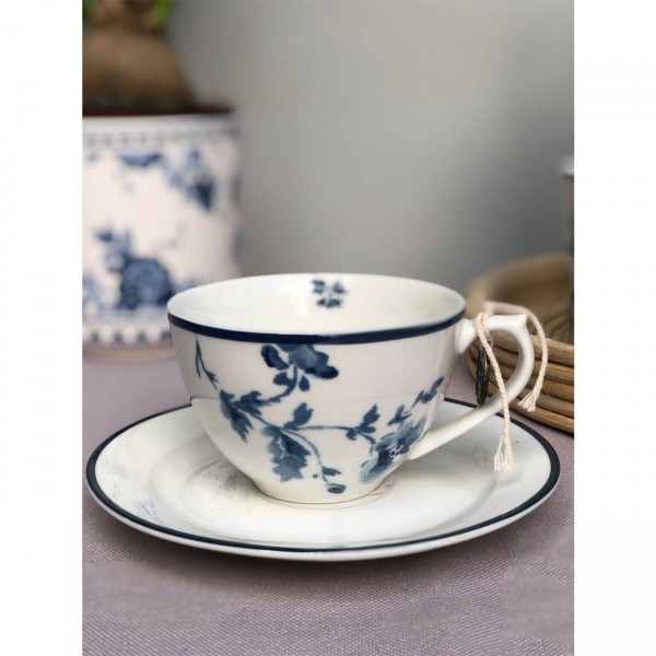 ΦΛΥΤΖΑΝΙ CAPPUCCINO ΜΕ ΠΙΑΤΑΚΙ LAURA ASHLEY CHINA ROSE 320 ML