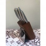 ΣΕΤ ΜΑΧΑΙΡΙΑ BLOCK INOX ACACIA 