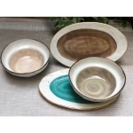 Πιατέλα σερβιρίσματος Country Οβάλ Brown 32,5 X 20,5