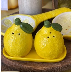ΣΕΤ ΑΛΑΤΟΠΙΠΕΡΟ ΚΕΡΑΜΙΚΟ RELIEF LEMON GARDEN